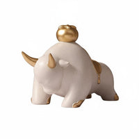 Feng Shui Wealth Statue Light Luxury Design Resin Good Luck Ornament for Office