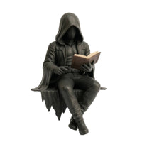 Hooded Scholar Statue Unique Scholar Figurine Intricate Ornament for Collectors