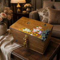 Wooden Jewelry Box with Drawers Traditional Jewelry Box with Drawers Vintage for Women, Collectors, Dresser, Vanity, Bedside Table