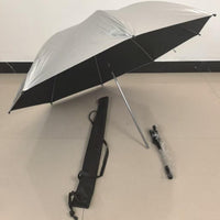 1 Umbrella Portable Camping Sunshade Outdoor 360° Rotating Secure Clamp Alloy Frame Integrated Design Convenient Sun Protection Suitable for Fishing Beach Chair Hiking