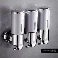 Wall-Mounted 304 Stainless Steel Soap Dispenser, Manual Press, for Hotel Bathroom