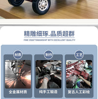 复古手工铁皮汽车模型旅行版皮卡车汽车模型铁皮车模工艺品老爷车