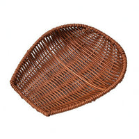 Woven Snack Basket Low-Sided Serving Tray Multi-Purpose