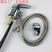洗头床水龙头理发店美发店开关冷热混水阀手拧混合阀发廊通用