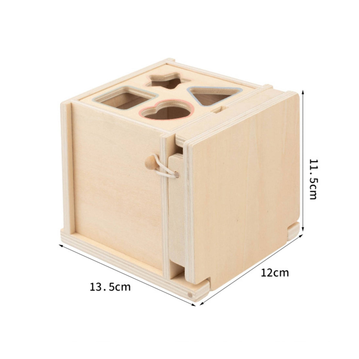 Wooden Sorting Box with Geometric Pieces Preschool Educational Toy with Interchangeable Boards Color Matching Educational Sorting Toy for Playroom