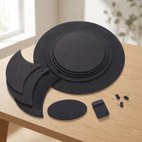 Drum Mute Pads for 5-Piece Drum Kit, Silent Practice Pads for Jazz Drums and Snare Drums