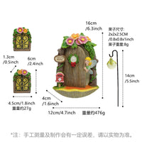 Resin Fairy Mailbox Ornament for Garden and Landscape