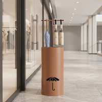 Umbrella Stand with Hanging Bar Metal Organizer Tall for Office
