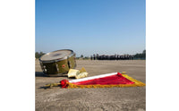 113 Cm Long Procession Director Flag Tassel Trim Marching Banner Gold Star Top for School Ceremony