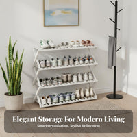 Installationno Assembly Required-Assembly Multi-Tier Shoe Rack Space-Saving Collapsible X-Shaped Frame Shelf Easy to Assemble Footwear Organizer No-Assemblystanding for Apartment Dwellers, Families, Homeowners, Entryway, Hallway, Bedroom, Dorm Room