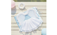 4 Pieces Angel Wings Circlet Headband and Wand Set Comfortable for Toddlers