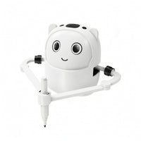 Robot with Drawing Arm Interactive Drawing Robot Doodle Bot Creative Art Toy Screenunplugged for Children, Tabletop, Playroom