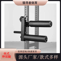 Seated Leg Extension and Curl Machine, Steel, Dual-Function Leg Trainer