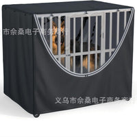 亚马逊爆款狗笼罩全天候室内外防护防风防水耐寒犬用围栏罩黑色