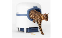 Pull-out Automatic Litter Box Low-Entry Enclosed Litter Box Large Pet Furniture for Cats, Multi-Cat Households, Living Room, Apartment