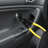 Trim Fastener Removal Tool Long Handle Clip Removal Pliers Precision Pliers with Forked Claw for Mechanics, Hobbyists