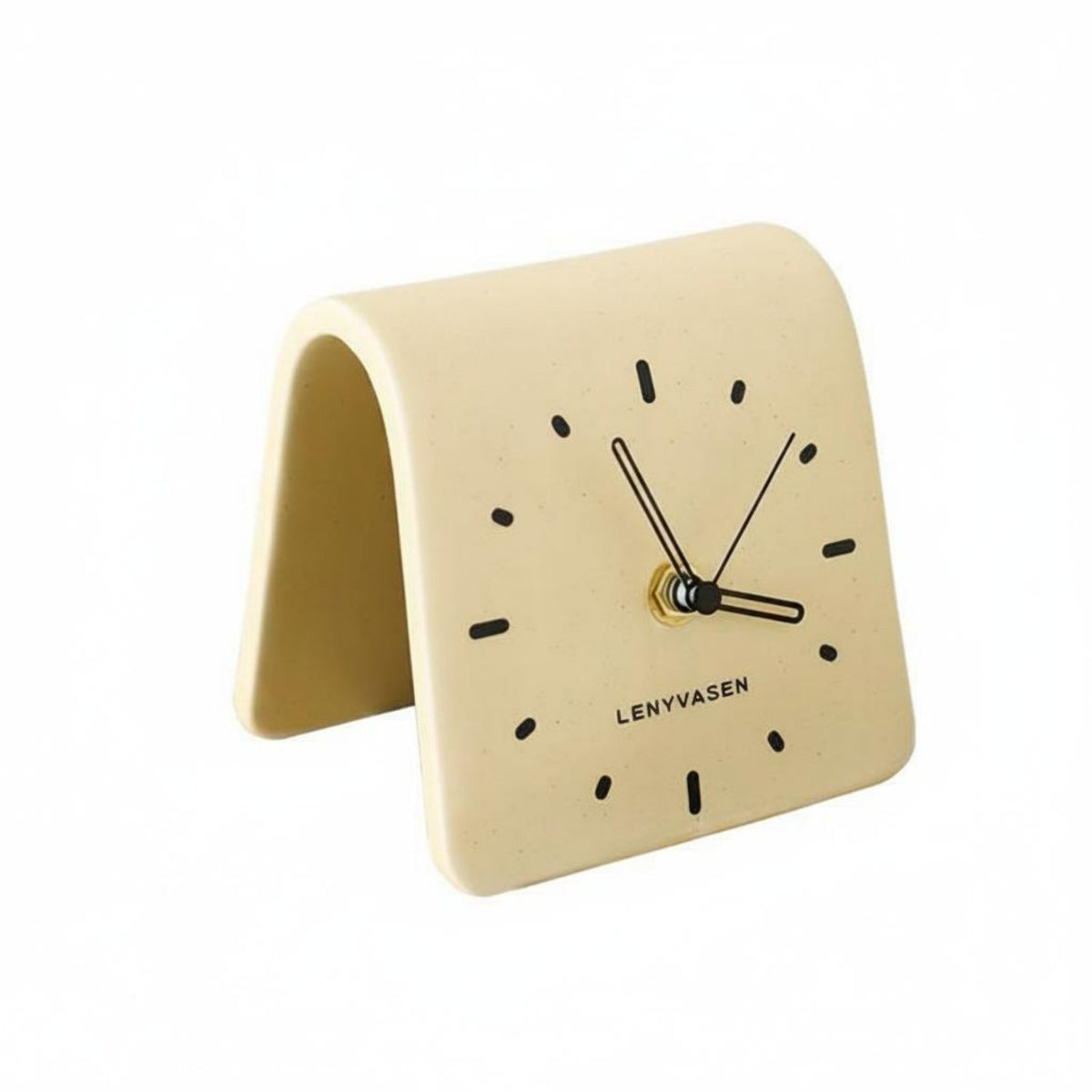 Minimalist Ceramic Desk Timepiece Decorative Accent for Bedside, Bookshelf