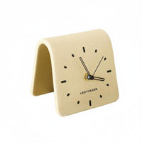 Minimalist Ceramic Desk Timepiece Decorative Accent for Bedside, Bookshelf