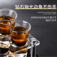 Acrylic Cup Rack for Beer Glasses, Bar KTV Bullet Cup Holder, Octagonal
