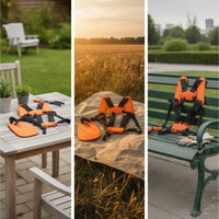 Double Shoulder Harness Padded Trimmer Strap with Waist Pad Adjustable for Farm