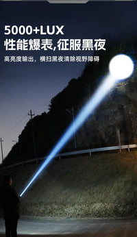 硕森2026新款强光充电式手电筒家用超亮耐用便携户外远射大功率灯