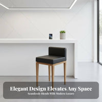 Upholstered Low-Back Stool Modern Design Commercial Furniture Sturdy