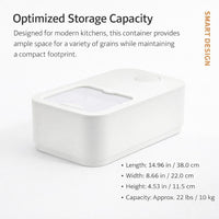 Rice Storage Container, Flour Cereal Storage Bin, Kitchen Grain Storage, Modern Kitchen Rice Storage - Image 6