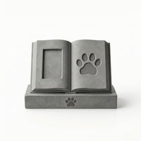 Pet Memorial Stone with Photo Frame Freestanding for Garden, Home