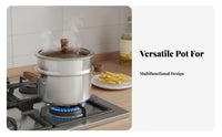 Stainless Steel Deep Frying Cookware Grade Deep Fryer Pot with Basket Multipurpose Small Battered Fryer with Basket for Home Cooks