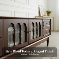 Multi-Drawer Credenza French Country design Storage Cabinet Vintage Design Household Furniture for Homeowners, Renters, Living Room, Entryway, Bedroom