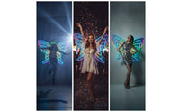 Butterfly Wing Light-up Costume Wing Accessory for Cosplayers, Dancers, Stage Performances, Dance