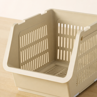 Storage Box, Clothing Case, Large Capacity, Plastic, With Casters, Stackable, For Toys, Pantry Storage