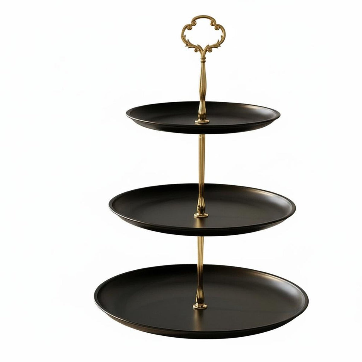 Elegant Design Multi-Level Fruit Platter Easy to Assemble Tiered Serving Platter Tool-without Tools Assembly 3-Tier Serving Stand Sturdy for Parties, Events, Weddings