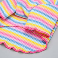 Dog Vest Tank Top, Soft Sleeveless Rainbow Pattern, Casual Clothing for Small Breeds, Breathable Spring and Autumn Dog Clothes, Pink