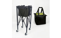 Tennis Ball Pickup Cart Foldable Tennis Ball Cart with Wheels Portable for Coaches, Athletes, Practice Training