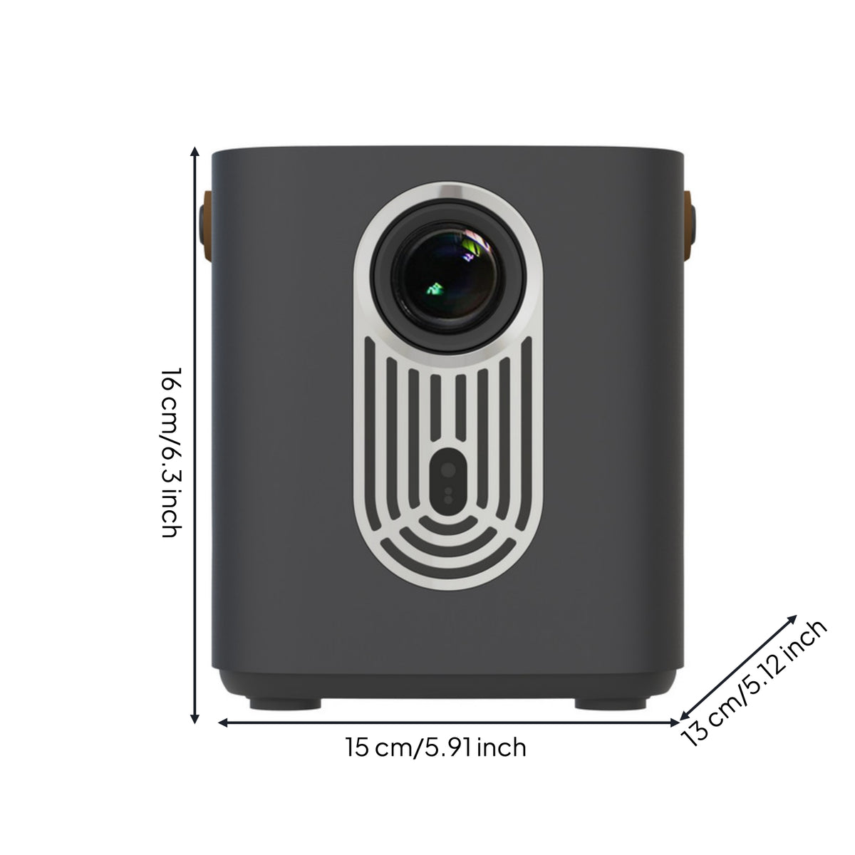 Portable Display Device with Strap Compact Display Device with Built-in Apps Smart Rechargeable for Travelers, Students, Bedroom