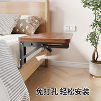 Foldable Bedside Shelf Organizer for Books, Cups, and Glasses