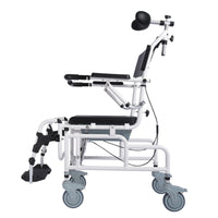Reclining Shower Commode Transport Chair Wheeled for, Patients