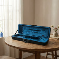 Hard-Sided Violin Case with Foam Structure Rectangular Violin Case Zippered Portable for Violinists, Students