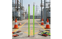 High-Voltage Insulated Operating Rod Fiberglass Operating Rod with Hook Segmented for Utility Workers, Electricians, Electrical Switching, Power-Line Operations