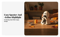 Compact Spirit Cat Figurine