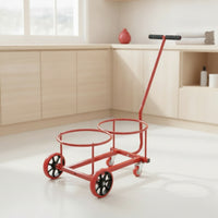 1 Piece Bucket Dolly Hand Cart Rolling Dolly Hand Truck Dolly with Wheels Metal Construction for Effortless Mobility Suitable for Cleaning Tasks Workshop Projects Liquid Handling Home Use