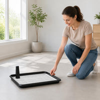 Dog Toilet Tray Raised Rim Pet Care Washable