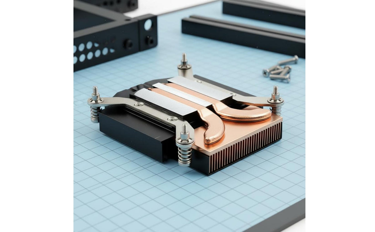 1U Copper Heat Tube Heat Sink Silent Cooling   Central Processing Unit Optimized Air Circulation Computer Hardware for   Builders