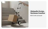 Stair Climbing Hand Truck Foldable Step Climber Cart Portable Folding Luggage Cart for Apartment Dwellers, Movers, Stairs, Travel, Office