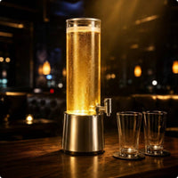 LED Beer Dispenser Cold Drinks Lighted Beer Dispenser Drinkware for Singing Bar Bar, Night Market