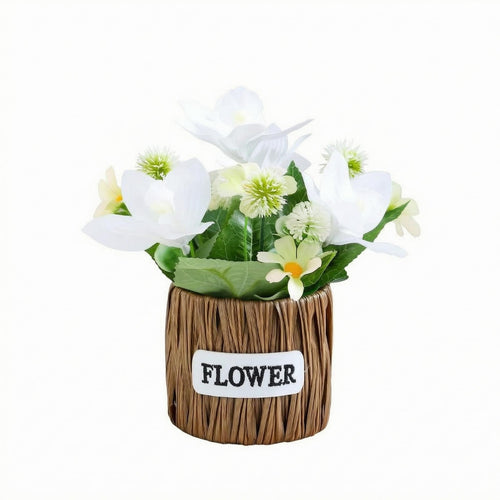 Artificial Lily Arrangement Lifelike Faux Flower Arrangement Easy to Clean