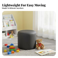 Upholstered Four-Legged Stool Wear-Resistant Upholstered Block Seat for Children