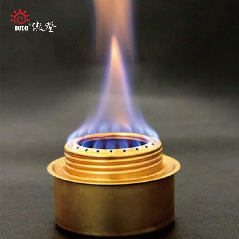 OUT-D傲登铜炉头 野餐炊具户外铜合金酒精炉便携式炉具炉头配件B9