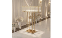 Wedding Decor Stand Metal Frame Crystal Hanging Display Decorative for Hotel, Stage